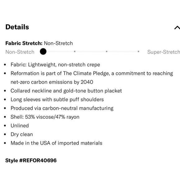 Reformation Black Gold Hugh Crepe Shirt Mini Dress Size 12 - Picture 9 of 10